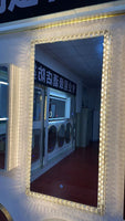 Newest Crystal Framed  LED Light Anti-Fog  Mirror