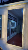 Newest Crystal Framed  LED Light Anti-Fog  Mirror